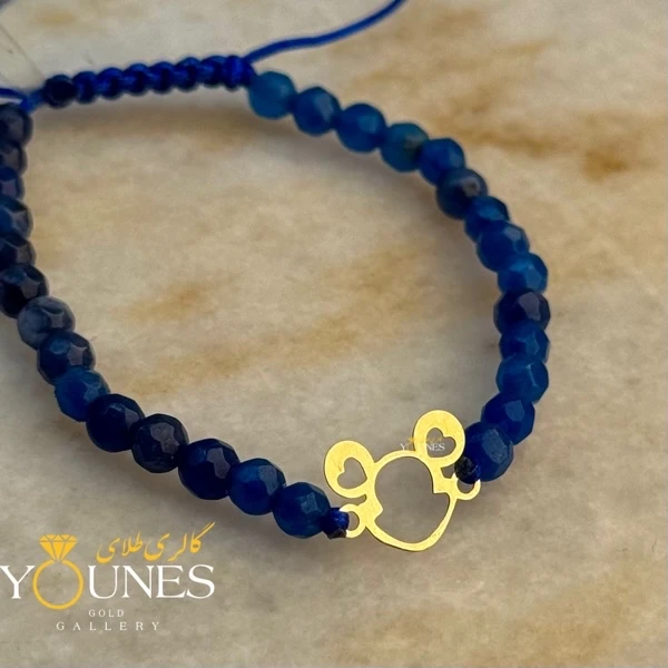 دستبند میکی موس طلا لیزری